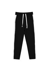 Mustad valgete triipudega kootud püksid tüdrukutele, Gulliver hind ja info | Tüdrukute retuusid, püksid | kaup24.ee