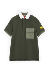 Футболка-поло с удлинённой линией спинки для мальчиков Gulliver, хаки  цена и информация | Рубашки для мальчиков | kaup24.ee