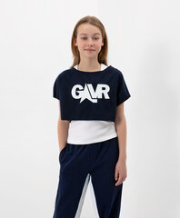 Комплект из укороченной футболки оверсайз и майки для девочек Gulliver цена и информация | Рубашки для девочек | kaup24.ee