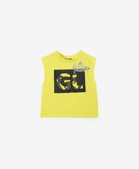 T-särk vaba lõikega suure originaaltrükiga heleroheline tüdrukutele Gulliver цена и информация | Рубашки для девочек | kaup24.ee