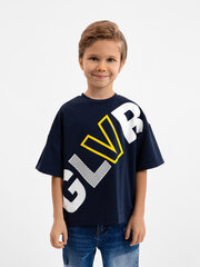Футболка с крупным шрифтовым принтом для мальчиков Gulliver, черная  цена и информация | Рубашки для мальчиков | kaup24.ee