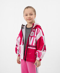 Ветровка с капюшоном в стиле колорблок для девочек Gulliver, розовая  цена и информация | Куртки, пальто для девочек | kaup24.ee