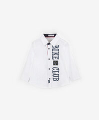 Рубашка в спортивном стиле с ассиметричными элементами для мальчиков Gulliver, белая  цена и информация | Футболка для малышки фуксия | kaup24.ee