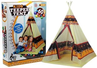 Tipi telk 60 palliga цена и информация | Детские игровые домики | kaup24.ee