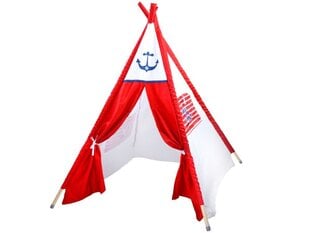 Палатка Tipi, белая цена и информация | Детские игровые домики | kaup24.ee