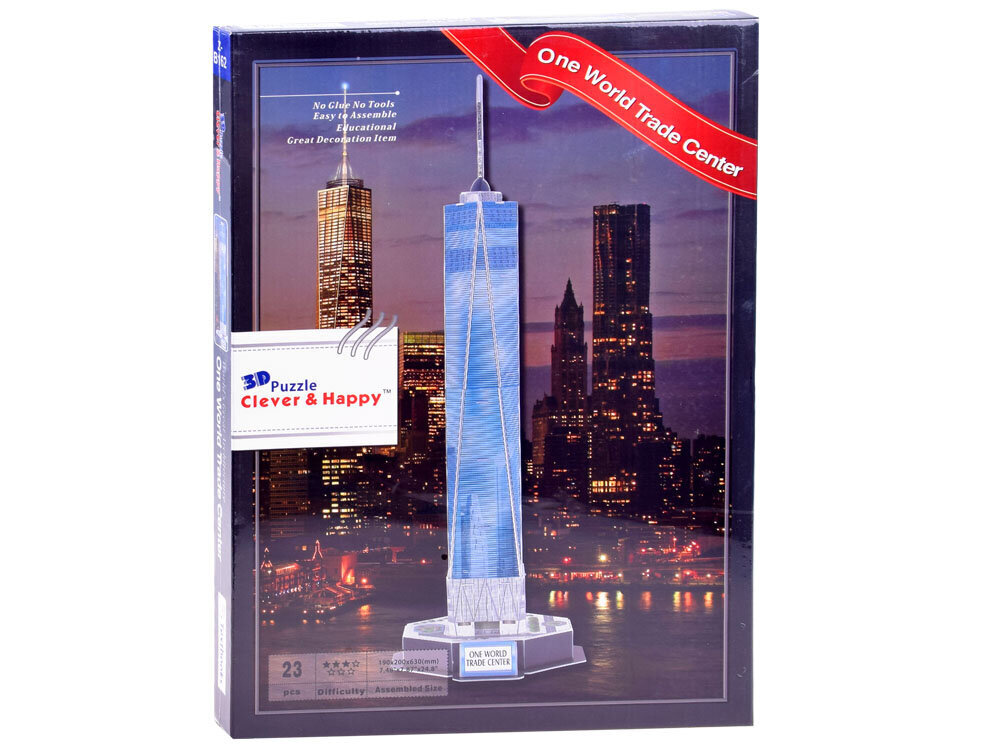 3D pusle One World Trade Center, 23 d. hind ja info | Pusled | kaup24.ee