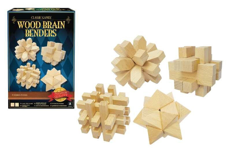 Loogikamõistatused puidust Brain Benders 4tk Classic Ambassador цена и информация | Lauamängud ja mõistatused | kaup24.ee
