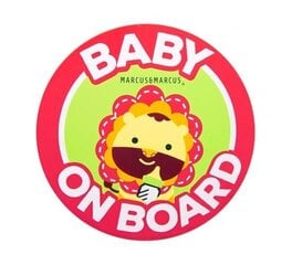 Наклейка Marcus & Marcus Baby on Board Car Sticker - Marcus цена и информация | Дополнительные принадлежности | kaup24.ee