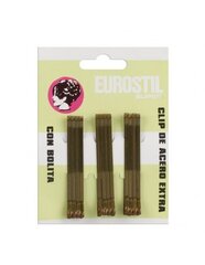 Juuksenõelad Eurostil Cabello 55mm, pronks, 12 tk hind ja info | Juuste aksessuaarid | kaup24.ee