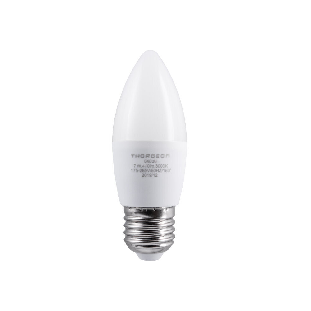 LED pirn 7W E27 B35 3000K 470lm Thorgeon цена и информация | Lambipirnid, lambid | kaup24.ee