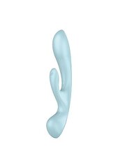 Jänesekujuline Vibrator Satisfyer Triple Oh, sinine hind ja info | Vibraatorid | kaup24.ee