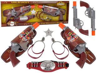 Cowboy püssikomplekt, Lean Toys, Metsiku Lääne Cowboy hind ja info | Poiste mänguasjad | kaup24.ee