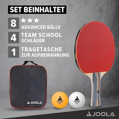 Lauatennisereketite komplekt, JOOLA, 4 tk. цена и информация | Ракетки для настольного тенниса, чехлы и наборы | kaup24.ee