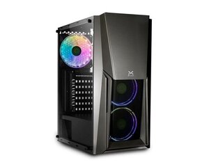 Корпус полубашня ATX Galileo Droxio BURNER, чёрный цена и информация | Корпуса | kaup24.ee