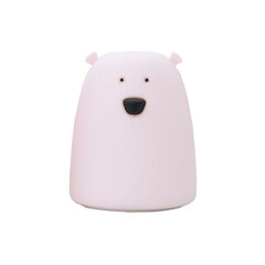 Силиконовая лампа - медведь, розовая цена и информация | Детские светильники | kaup24.ee
