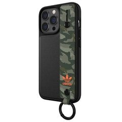 Adidas OR Hand Strap Case iPhone 13 Pro |13 6,1" czarno-zielony|black-green 47111 цена и информация | Adidas Телефоны и аксессуары | kaup24.ee