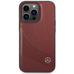 Mercedes MEHCP14L8ROLR iPhone 14 Pro 6.1" czarny|black hardcase Leather Wave Patern цена и информация | Чехлы для телефонов | kaup24.ee