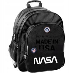 Kooli seljakott poistele Nasa "Made in USA", must, 38 cm hind ja info | Koolikotid, sussikotid | kaup24.ee