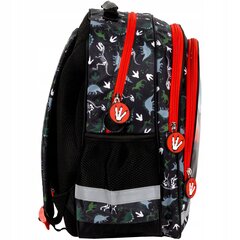 Школьный рюкзак для мальчиков, с динозаврами, черный, 38 см цена и информация | Школьные рюкзаки, спортивные сумки | kaup24.ee