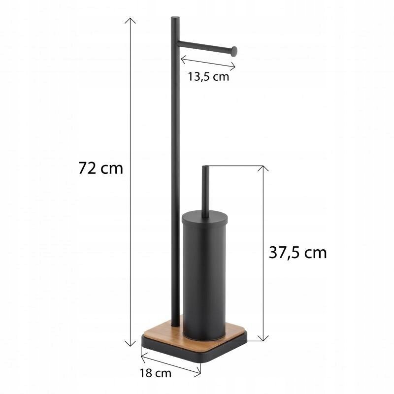 Tualettpaberi hoidja WC hari 2in1 Yoka Home hind ja info | Vannitoa sisustuselemendid ja aksessuaarid | kaup24.ee