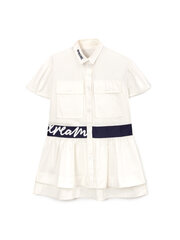 Платье рубашка с коротким рукавом для девочек Gulliver, белое цена и информация | Платья для девочек | kaup24.ee