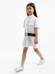Lühikeste varrukatega valge kleit tüdrukutele Gulliver hind ja info | Tüdrukute kleidid | kaup24.ee