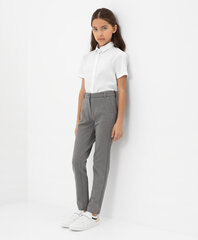 Kärbitud hallid trikoopüksid tüdrukutele hind ja info | Tüdrukute retuusid, püksid | kaup24.ee