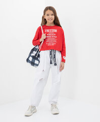 Mom-fit teksapüksid dekoratiivse kahjustusega valge tüdrukutele Gulliver цена и информация | Штаны для девочек | kaup24.ee