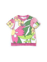 Футболка с цветочным рисунком для девочек Gulliver цена и информация | Рубашки для девочек | kaup24.ee