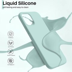 Чехол Liquid Silicone 1.5mm Apple iPhone 15 Pro цвет мяты цена и информация | Чехлы для телефонов | kaup24.ee