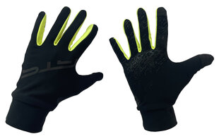 GTS Austria тонкие перчатки, черный _ зеленый цена и информация | Мужские шарфы, шапки, перчатки | kaup24.ee