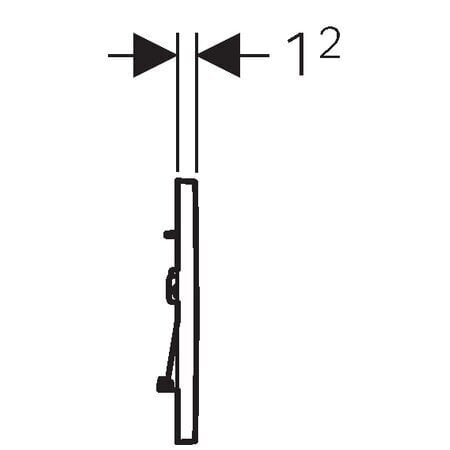 WC nupp Geberit Sigma 30 115.883.KM.1, must hind ja info | WC-poti tarvikud | kaup24.ee