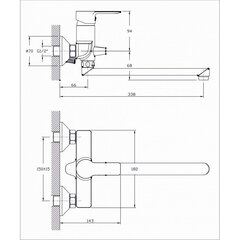 Vannisegisti B112-16L цена и информация | Смесители | kaup24.ee