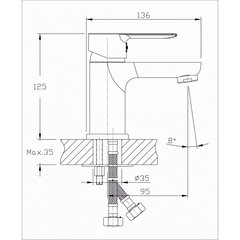 Valamusegisti B112-1 цена и информация | Смесители | kaup24.ee