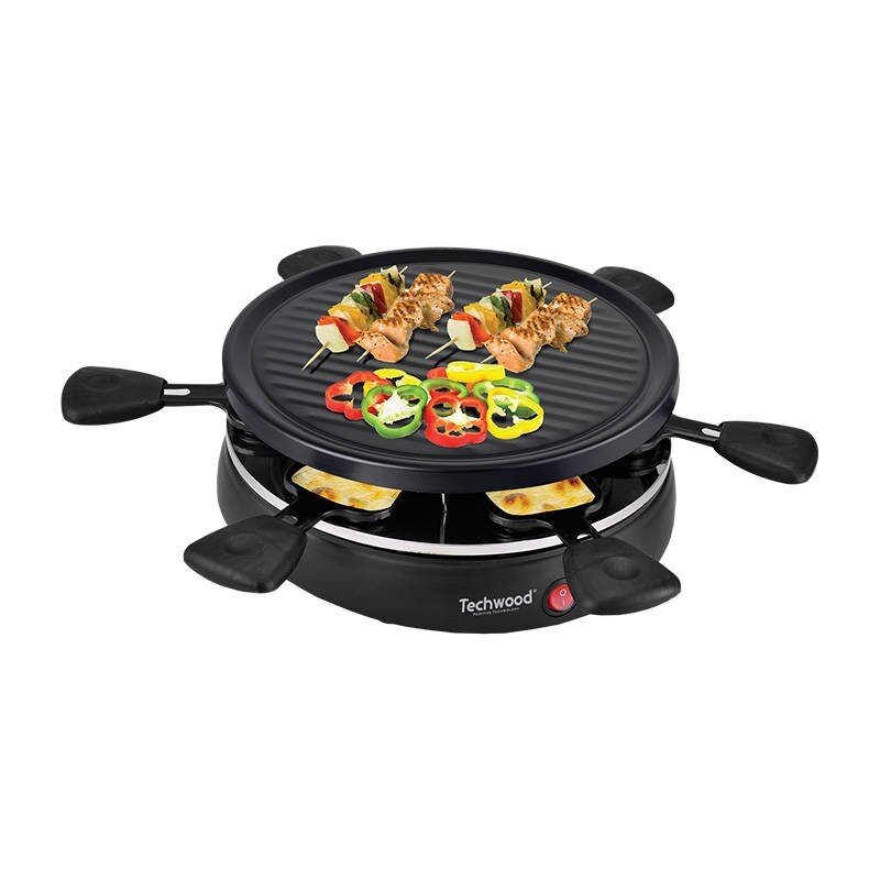 Elektrigrill, 6 inimesele, Techwood TRA-608, must hind ja info | Grillid | kaup24.ee