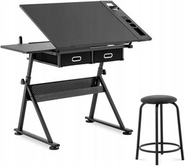 Joonistuslaud tooliga Fromm & Starck Star_Desk_08 60 x 137,5 x 91,5 cm must hind ja info | Arvutilauad, kirjutuslauad | kaup24.ee