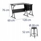 Joonistuslaud tooliga Fromm & Starck Star_Desk_39 128 x 60 x 76 cm must цена и информация | Arvutilauad, kirjutuslauad | kaup24.ee