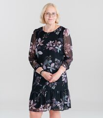 Hansmark женское платье Odli-L 66133*01, черный/серо-розовый 4741653002602 цена и информация | Платье | kaup24.ee