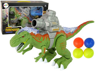 Динозавр с катапультой, LeanToys, зеленый цена и информация | Игрушки для мальчиков | kaup24.ee