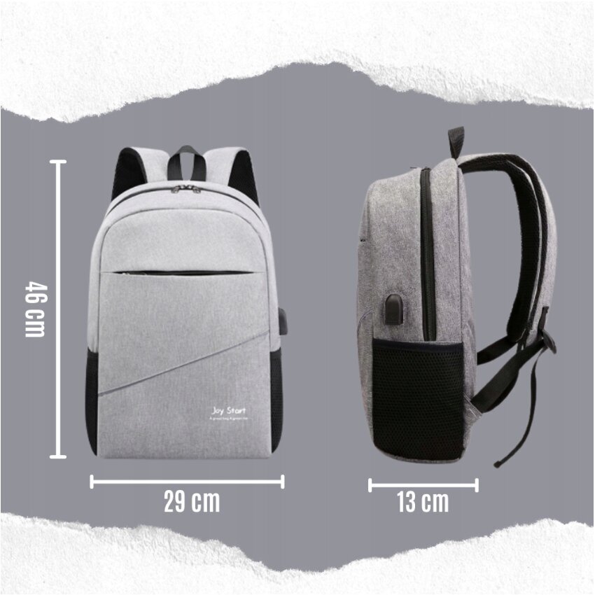 Koolikomplekt 3-ühes: vöökott, rahakott, seljakott USB-ühendusega. hind ja info | Koolikotid, sussikotid | kaup24.ee