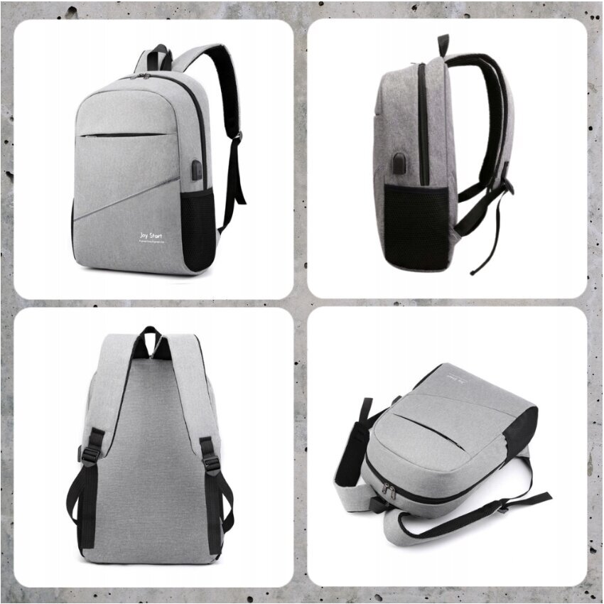 Koolikomplekt 3-ühes: vöökott, rahakott, seljakott USB-ühendusega. hind ja info | Koolikotid, sussikotid | kaup24.ee