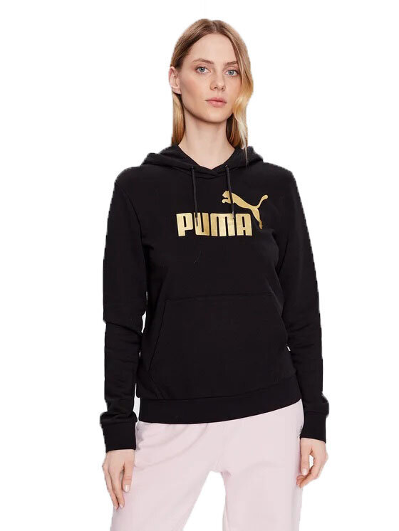 Dressipluus naistele Puma 849096*01, must/kuldne hind ja info | Naiste pusad | kaup24.ee