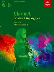 Clarinet Scales & Arpeggios, ABRSM Grades 6-8: from 2018 цена и информация | Книги об искусстве | kaup24.ee