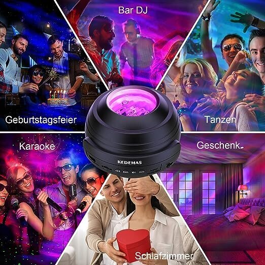 Kedemas BL-XK09 RGB tähistaeva LED projektor hind ja info | Laualambid | kaup24.ee