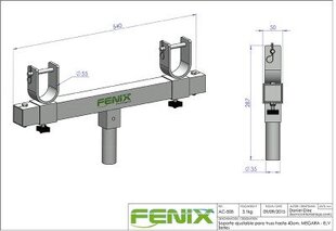 Адаптер для ферм Fenix AC-508 цена и информация | Принадлежности для музыкальных инструментов | kaup24.ee