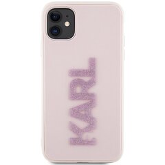 Karl Lagerfeld KLHCN613DMBKCP iPhone 11 | Xr 6.1" różowy|pink hardcase 3D Rubber Glitter Logo цена и информация | Чехлы для телефонов | kaup24.ee