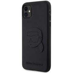 Karl Lagerfeld KLHCN613DRKNK iPhone 11 | Xr 6.1" czarny|black hardcase Rubber Karl Head 3D цена и информация | Чехлы для телефонов | kaup24.ee