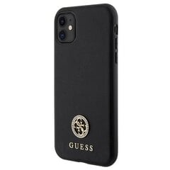 Guess GUHCN61PS4DGPK iPhone 11 | Xr 6.1" czarny|black hardcase Strass Metal Logo цена и информация | Чехлы для телефонов | kaup24.ee