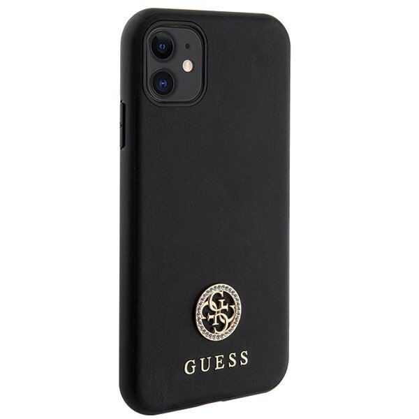 Guess GUHCN61PS4DGPK iPhone 11 | Xr 6.1" czarny|black hardcase Strass Metal Logo цена и информация | Telefoni kaaned, ümbrised | kaup24.ee