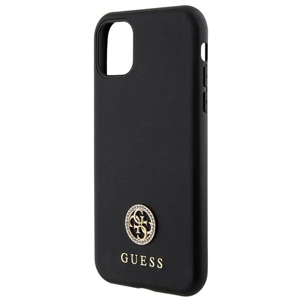 Guess GUHCN61PS4DGPK iPhone 11 | Xr 6.1" czarny|black hardcase Strass Metal Logo цена и информация | Telefoni kaaned, ümbrised | kaup24.ee